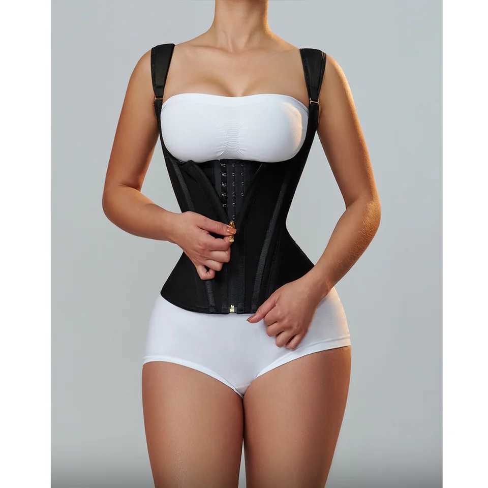 High Compression Underbust Waist for Women Tummy Control Waist Cincher Corset Hourglass Body Shaper with Zipper Hooks XJ250614