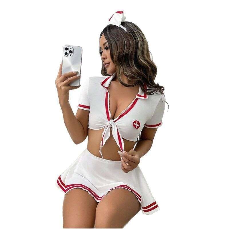 Sexy Lingerie Porn Suits S XL Sexy Lingerie COS Female Outfit Game Uniform Role Play Little Nurse Costume Spell Lingerie