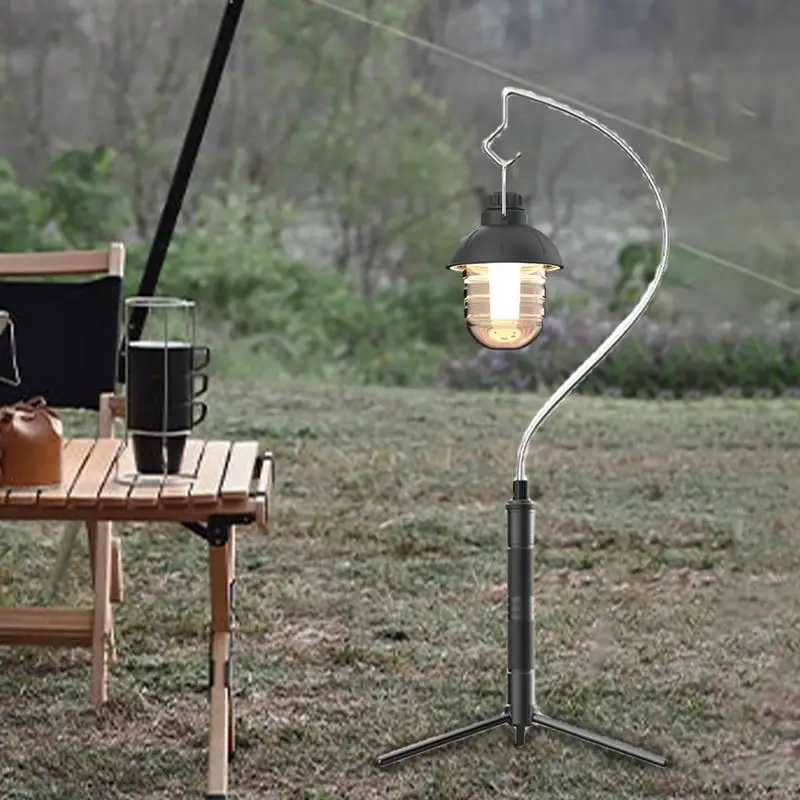 Telescoping Camping Light Stand Portable Foldable Light Tripod Lantern Pole Outdoor Light Holder Lamp Hanger Camping Supplies W250613