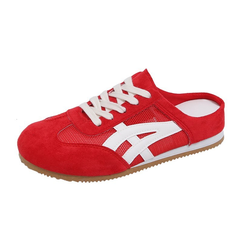 Ddmysports White Sneakers For Women Summer New Korean Style Ins Female Students Casual Sports Versatile Half Sole Street Shooting CY Outdoor Shoes