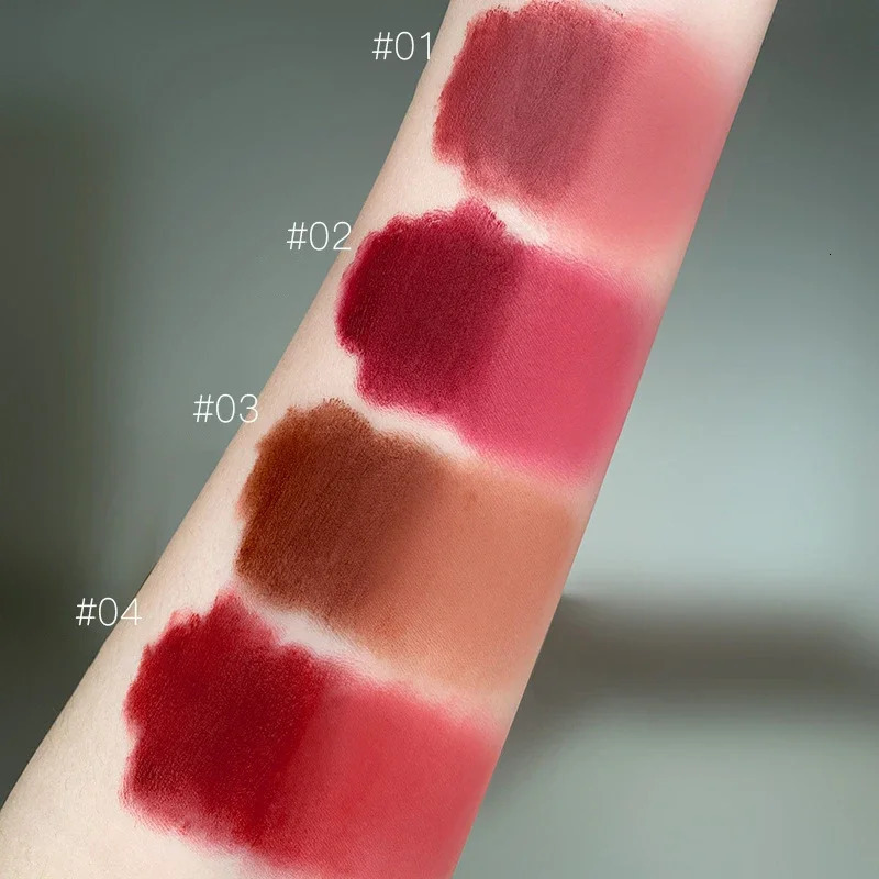 Canned Lip Mud Lip Glaze Lipstick r Velvet Matte Mousse Solid Lip Gloss Tint Lasting Makeup Korean Cosmetic with Brush 250614