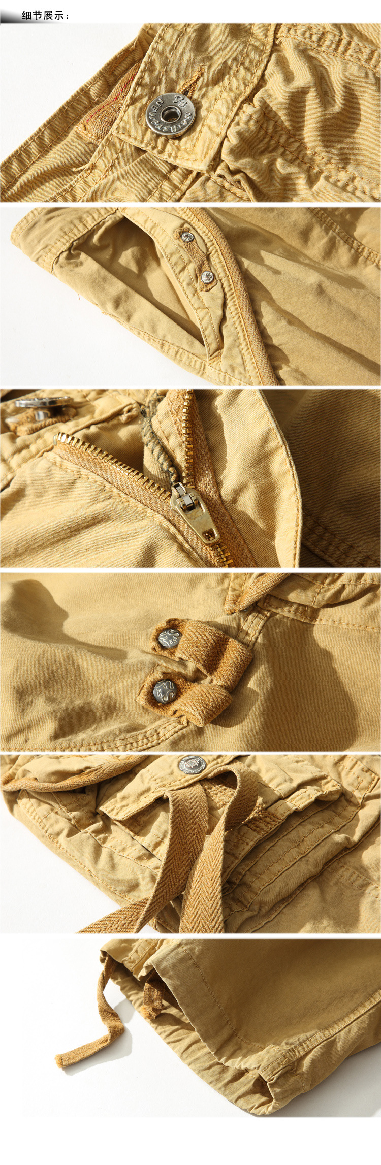 designer jeans 2025 new summer workwear 7-inch pants, multi-pocket large-sized loose men's shorts, workwear shorts, outdoor military pants