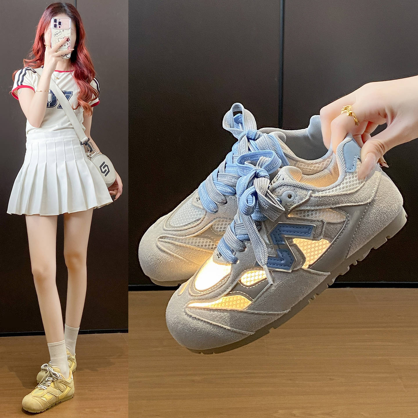 Ddmysports White Sneakers For Women Summer New Korean Style Ins Student Casual Sports Versatile Board Shoes Street Fashion Ysa Outdoor Shoes