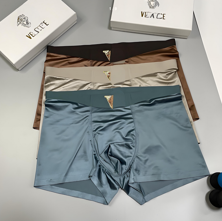 Fashion brand ice silk men's underwear graphene men's underwear breathable and comfortable men's underwear ultra-thin shorts underwear