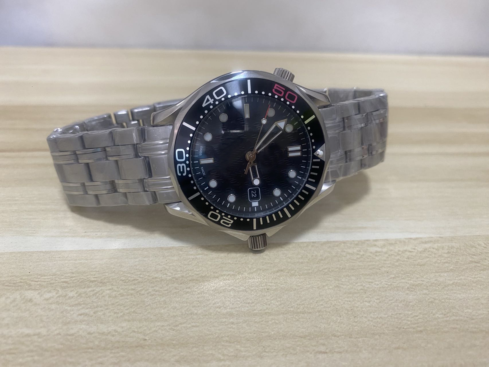 Mens Watches 50th 007 Watch Automatic Movement 42mm Case Diver 300m Professinal OM Reloj Luxury Designer Wristwatch Blue Dial Classic Relojes Montre Menswatch