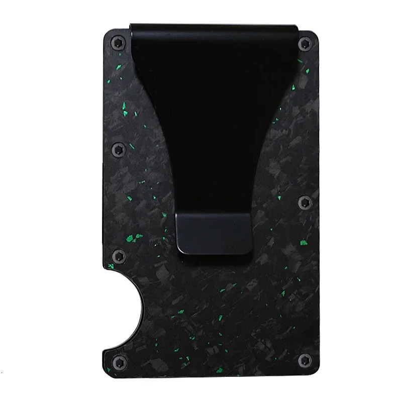 Carbon Fiber Minimalist Slim Credit Card Holder Wallet For Men RFID Cashback Cardholder Case 250614