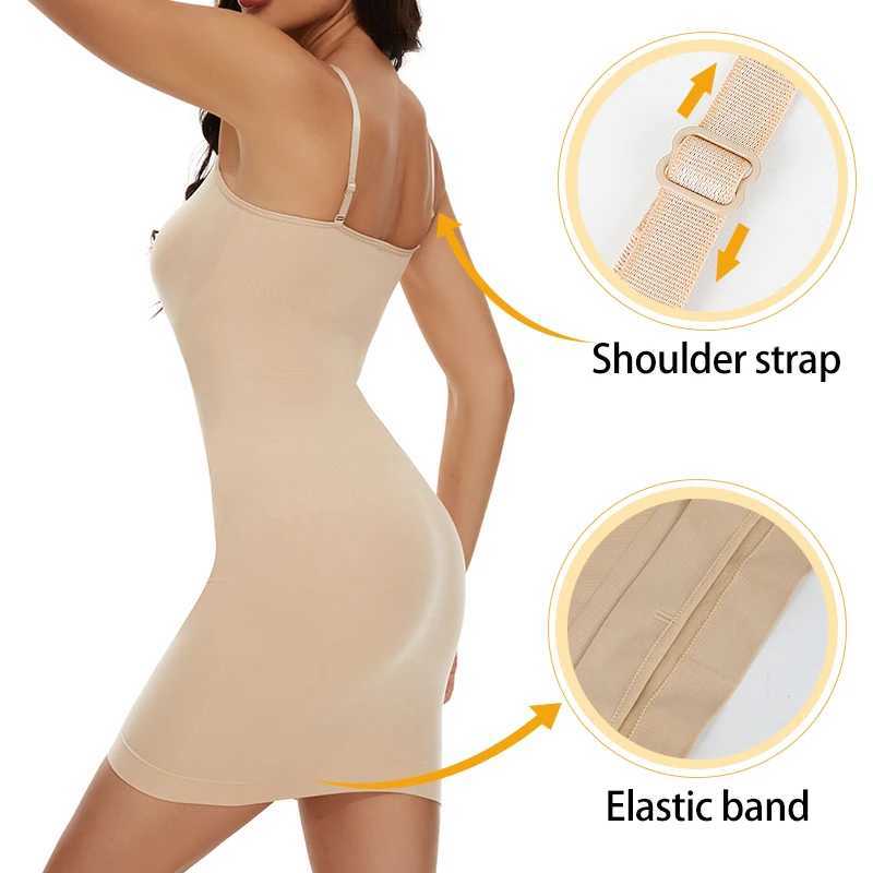 MISSMOLY Womens New Shapewear Dresses Tummy Control Body Shaper Slimming Waist Butt Lifter Bodysuits Camisole Dresses New XJ250614