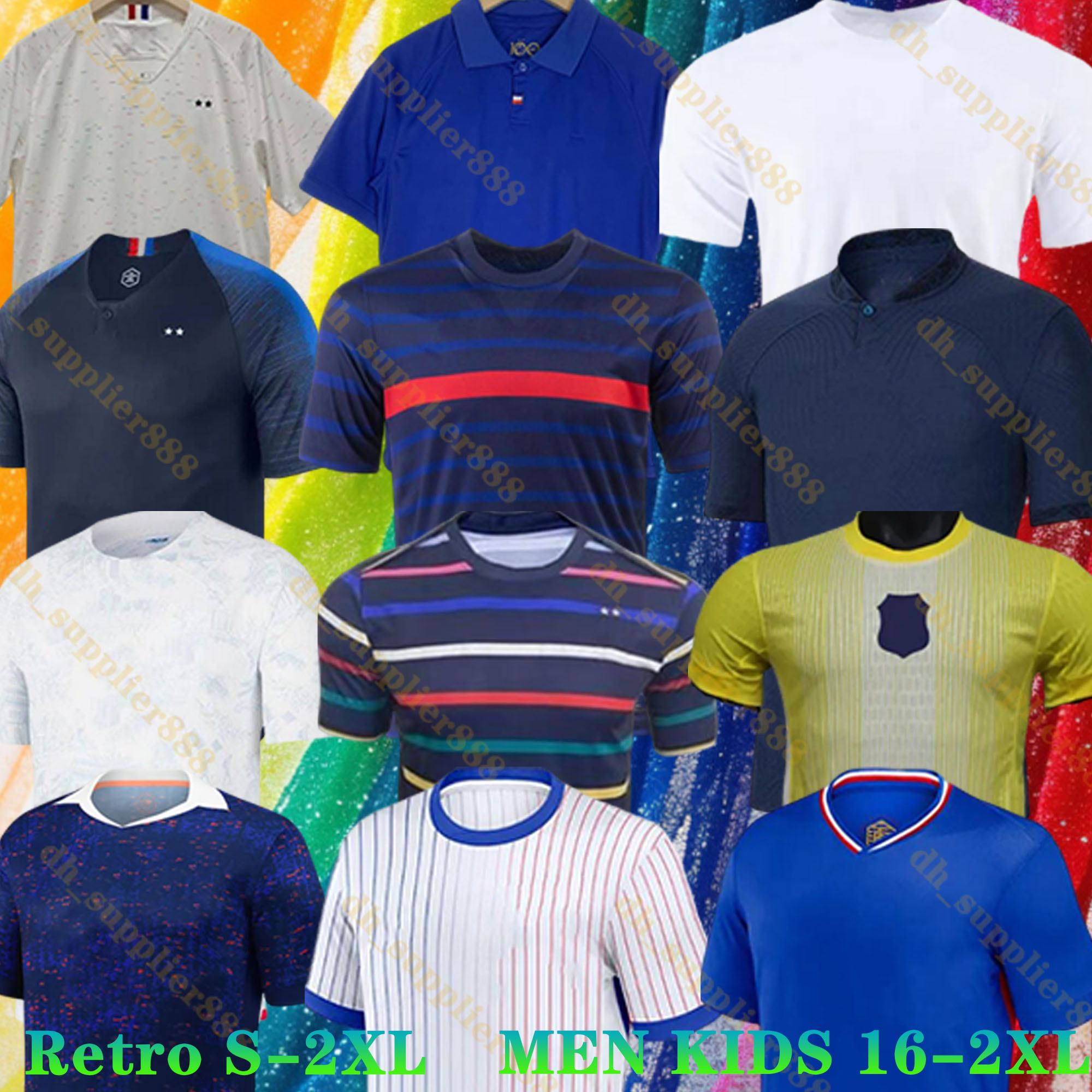 2025 2026 french soccer jersey MBAPPE GRIEZMANN GIROUD PAVARO ZAIRE EMERY HERNANDEZ FOFANA POGBA Retro 19 20 21 22 23 24 25 26 fans player Men kids kit football shirt