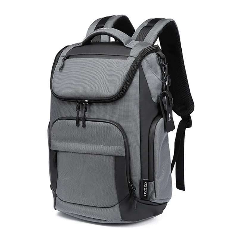 OZUKO Cabin Large Capacity Waterproof Backpacks 15.6 Laptop Backpack Travel Business Male Bag USB Fashion