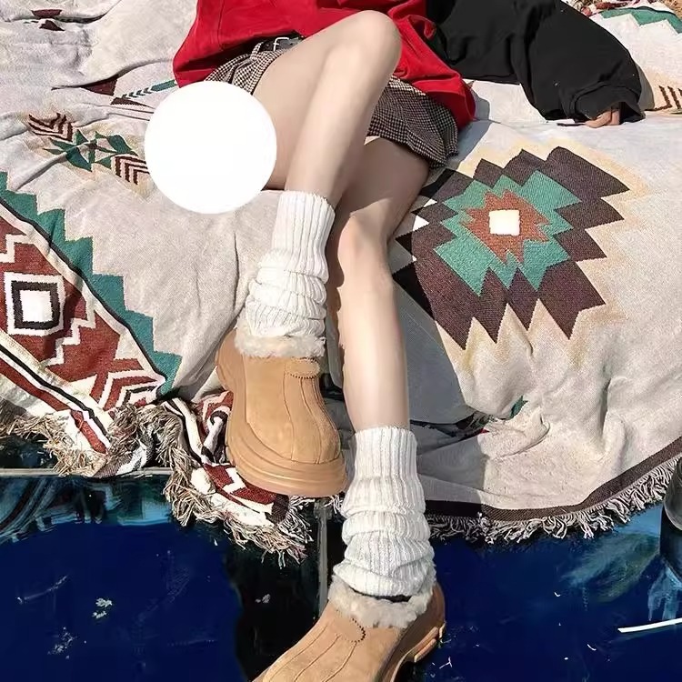 Ddmysports Women S Snow Winter New Leather And Fur Integrated Warm Cotton Thick Sole Non Slip Bread Shoes Lace Up Short Boots Outdoor Shoes