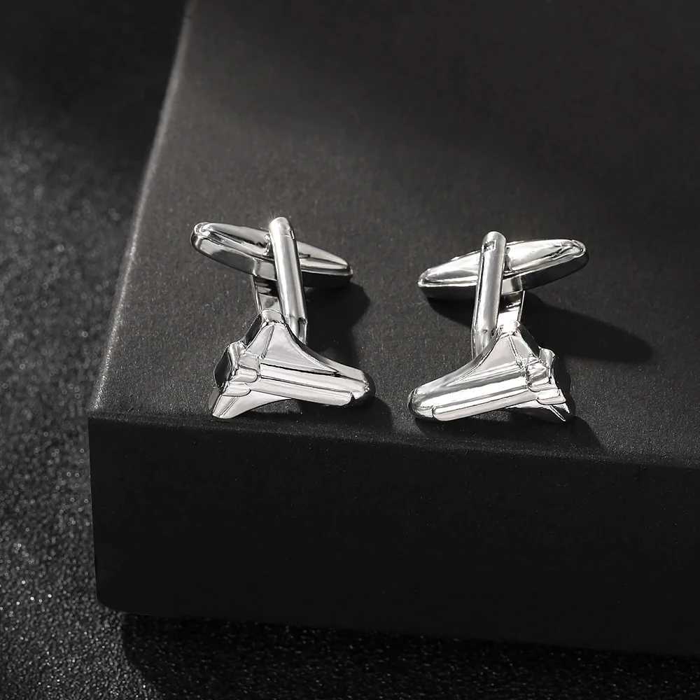 4 Styles Space Shuttle Cufflinks Personality Shuttlecraft Plane Cufflinks Suit Shirt Accessories For Men Gift XJ250614