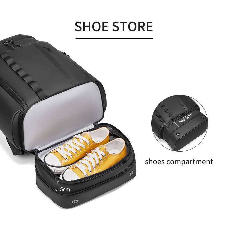 Travel Hiking Backpack For Men 50L Large Capacity Trekking Outdoor Waterproof 16 Inch Laptop Backpack Creative With Shoe Bag