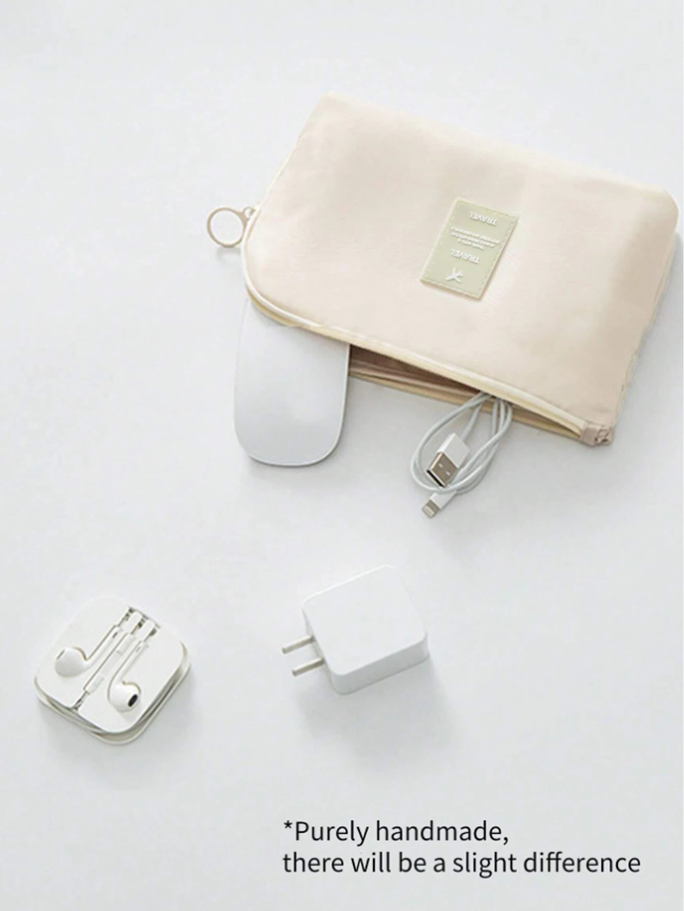 Simple Cosmetic Bag Portable Multifunction Data Cable Storage Travel Mobile Digital Devices USB Line Earphone Organizer 250614