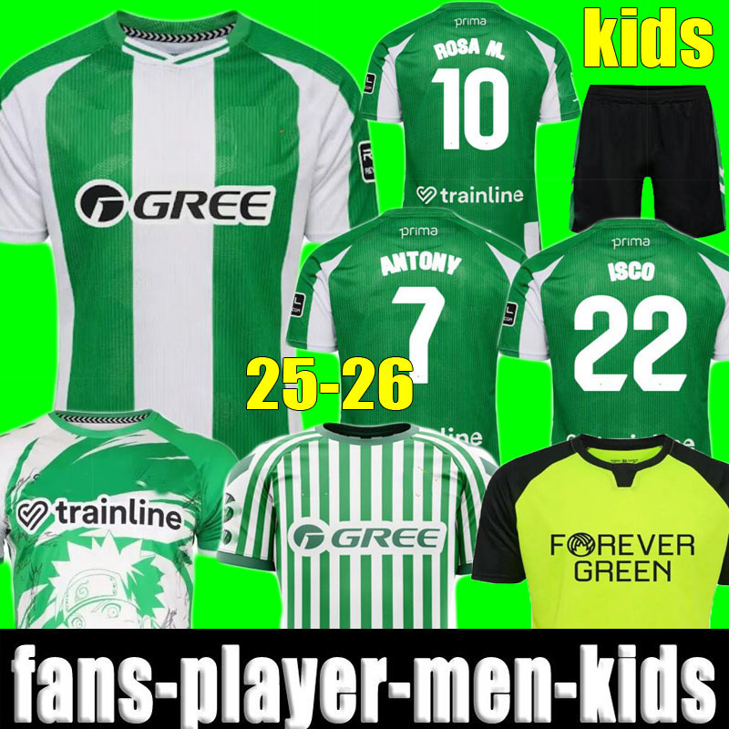 2025 2026 Betis home Special Soccer Jerseys Real Final Kit ISCO ANTONY 24 25 26 Lo Celso AVILA CHIMY Football Shirts BAKAMBU Men Kids Kits Uniforms