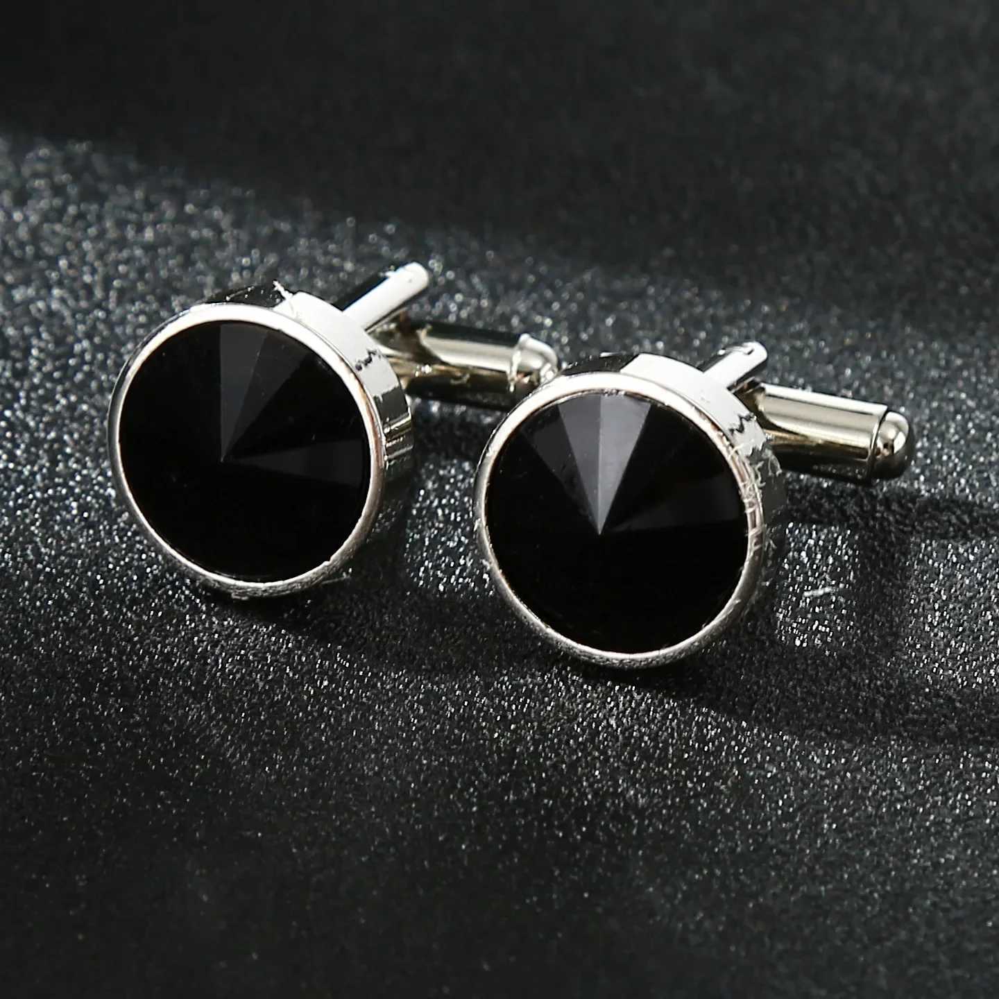 Mens Multicolored Crystal Cufflinks French Shirt Cuff-Buttons Fashion Luxury British Korean Business Banquet Wedding Cuff Links XJ250614