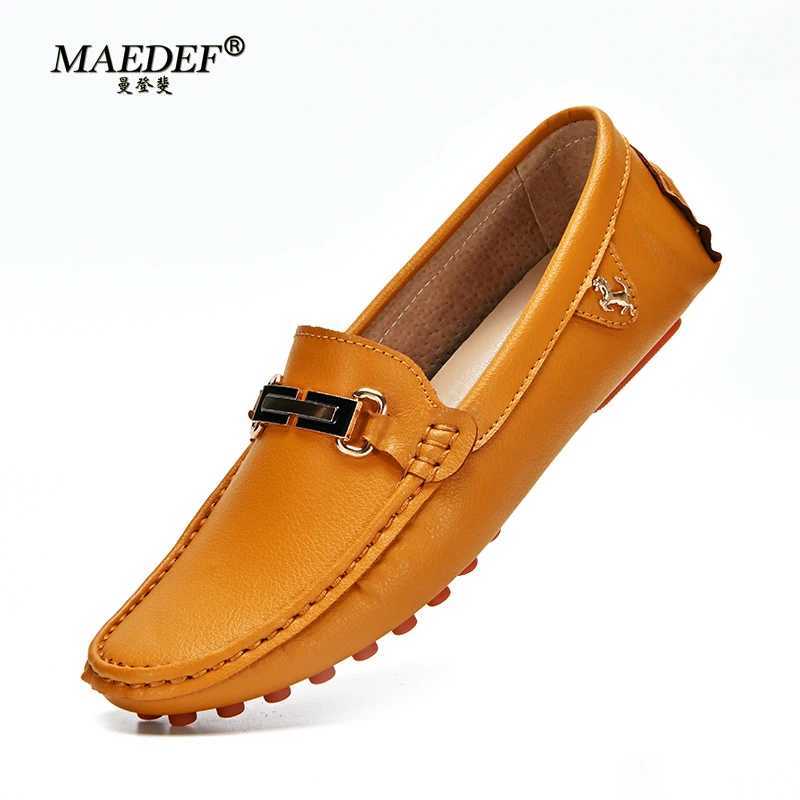 MAEDEF Men Shoes Loafers Handmade PU Leather Loafer Casual Driving Flats Slip Shoes Luxury Comfy Loafers Shoes Men XJ250614