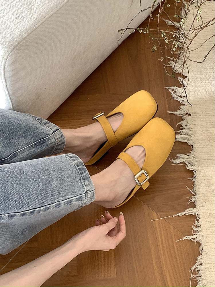 Ddmyoutdoor Mary Jane Closed Toe For Women Summer Outdoor Half Slippers Colorful Soft Flat Slip On Mules Trendy Outdoor Shoes