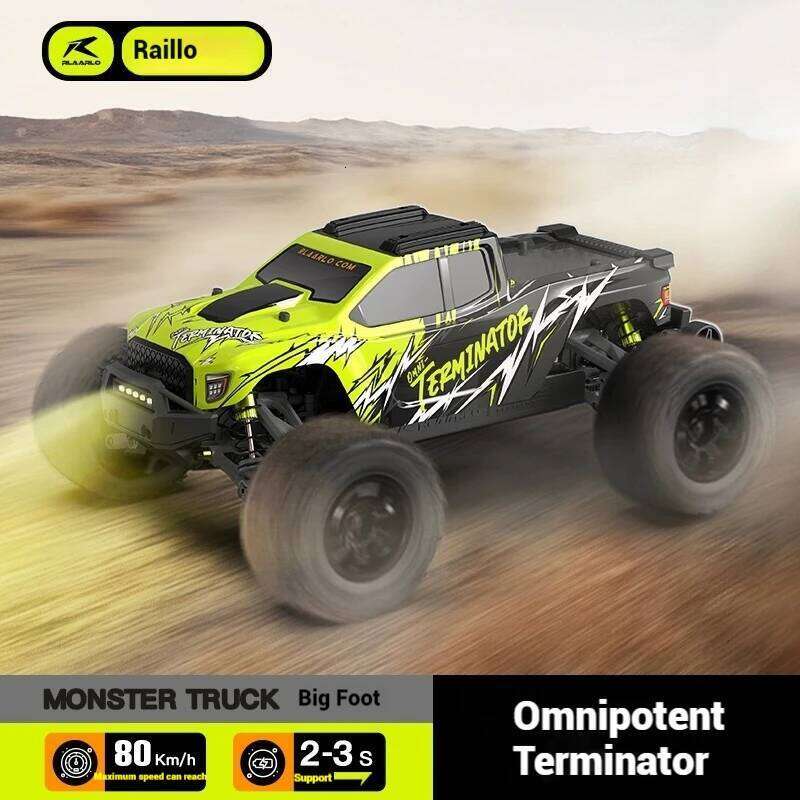 Rilalo Rc Racing All-Around Terminator Four-Wheel Drive Off-Road Remote Control Car Toy