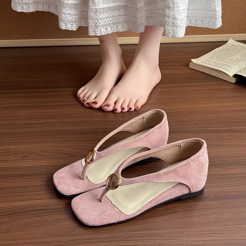 Ddmysports French Style Stunning Toe Post For Women New Summer Outdoor Wear With Dress Height Increasing Single Shoes Wedge Flip Flop Sandals Outdoor 