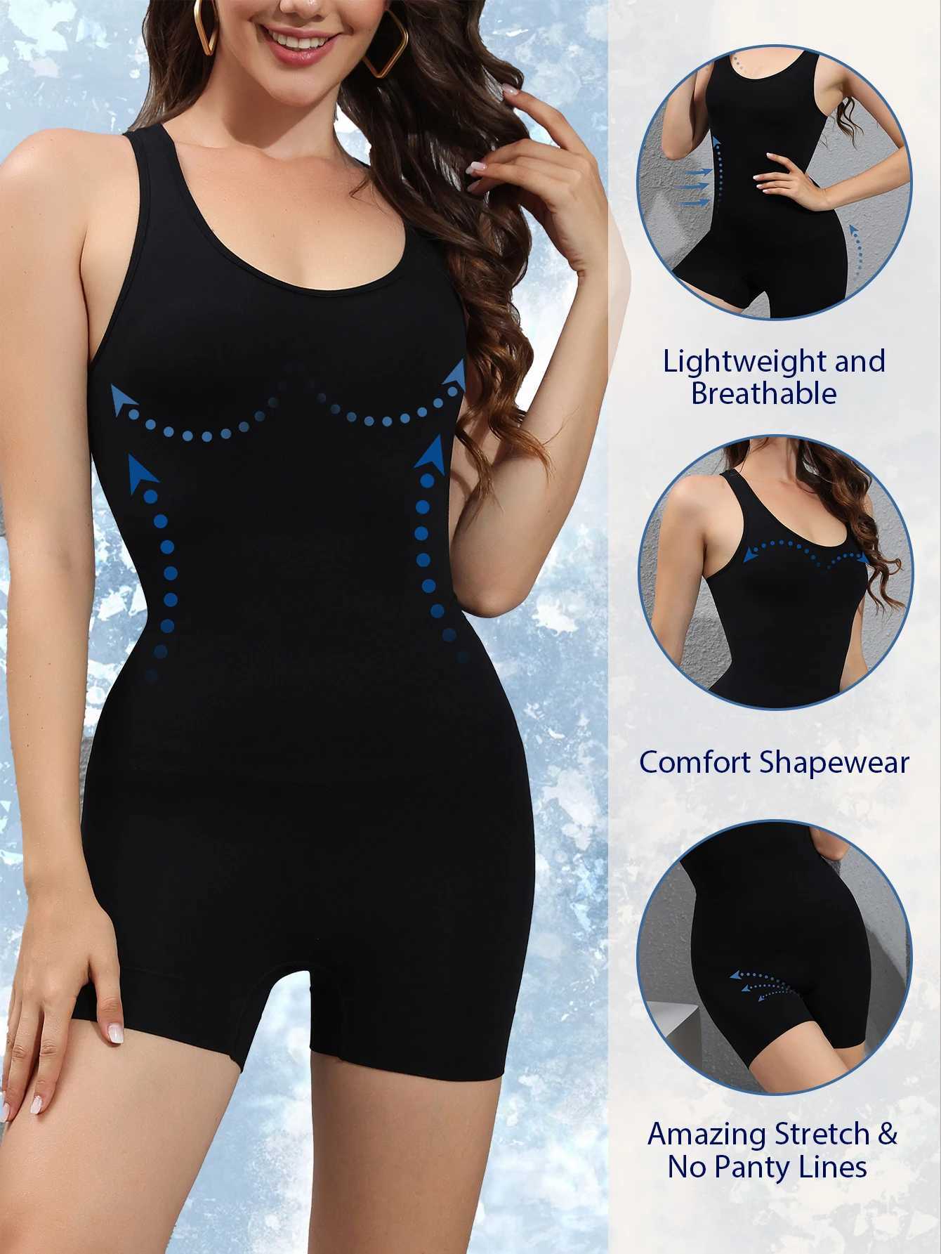 New Hot Bodysuits Full Coverage Shapewear Thigh Slim BodySuit Low Back Body Shaper Backless Jumpsuit Seamless Shapers Slimmer XJ250614