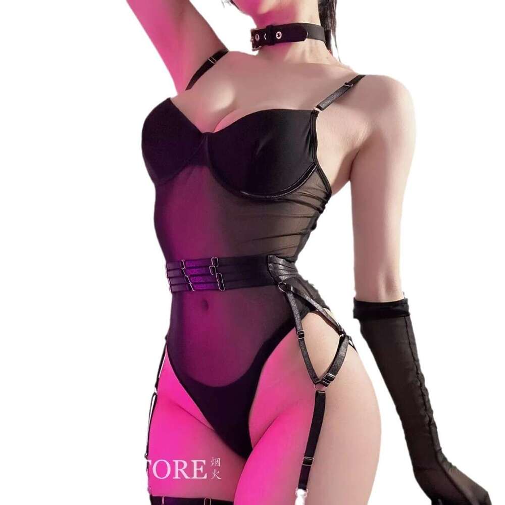 Sexy Lingerie Porn Suits Lingerie Mesh Underwire Show Off Slimming Shaping Sexy Mature Strap Attack Speed One Piece Women Spell Lingerie