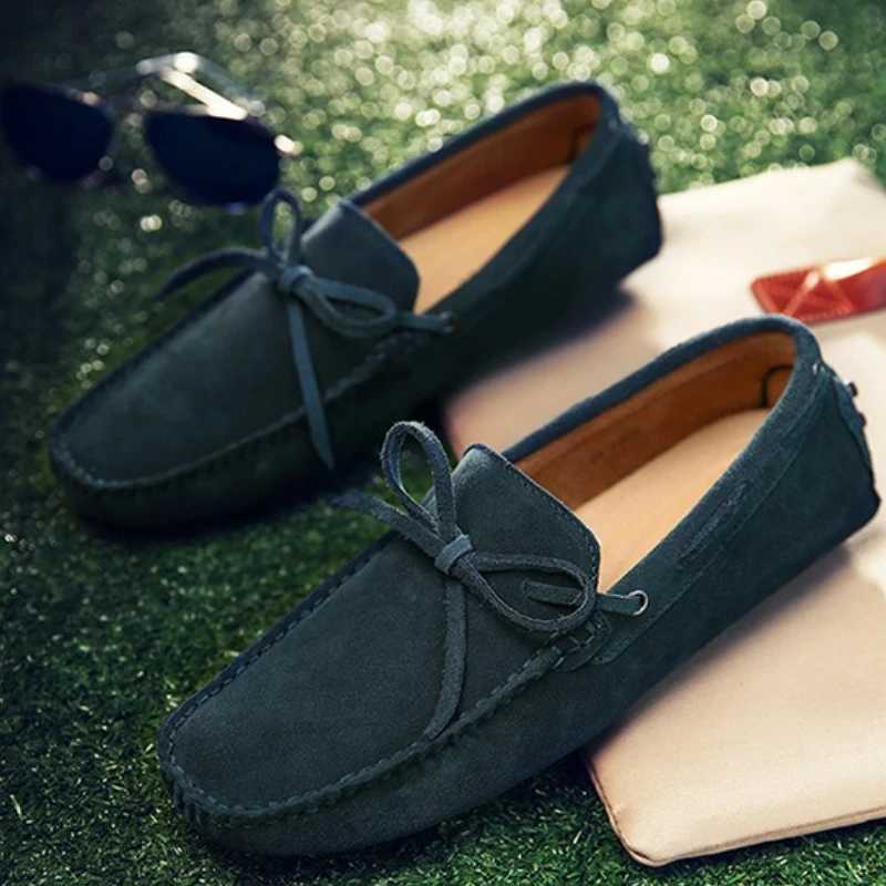 High Quality Men Loafers Suede Casual Shoes Summer Classic Soft Male Driving Shoes Luxury Slip Men Flats Size 38-49 XJ250614