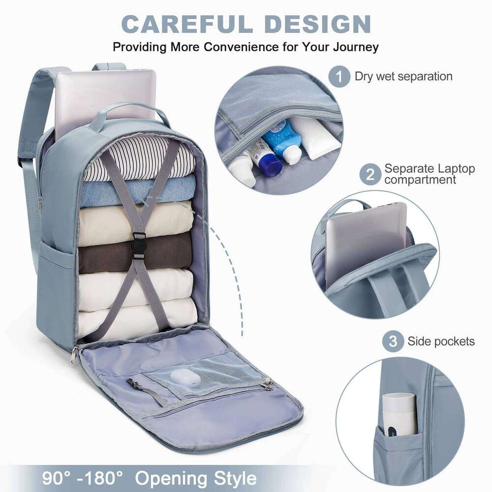 Hand Lage Backpack For Easyjet 45X36x20 Lightweight Aeroplane Carry-Ons Backpack, Large Capacity Laptop Travel Bag