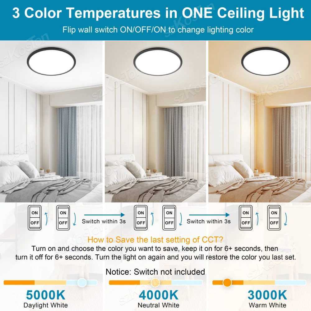 27cm 37cm Ultra Thin LED Ceiling Lamp 220V Indoor Lighting Room Decoration Ceilings Light for Kitchen Bedroom Corridor BathroomXJ2500613