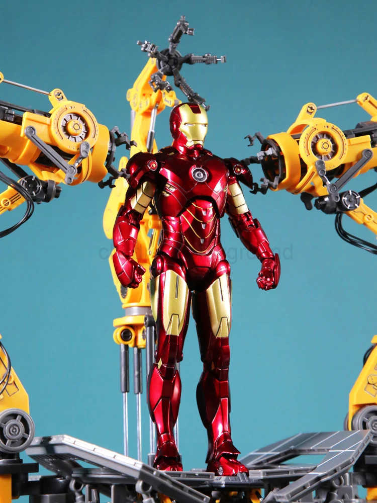 Zd Toys Suit Up Gantry With MK4 Iron Man Gantry Original 1/10 Tony Stark Model Action Figure Collectible Toy Gift For Kid W250614