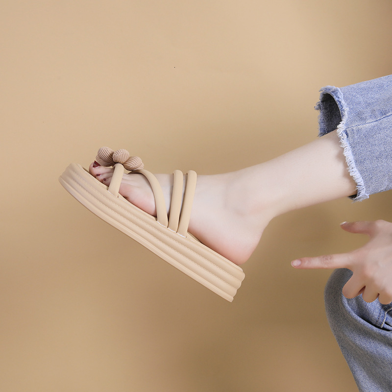 Ddmyoutdoor Women S Slippers New Summer Outdoor Wear With Skirts High End Fashion Thick Soft Sole Non Slip Beach Sandals Outdoor Shoes