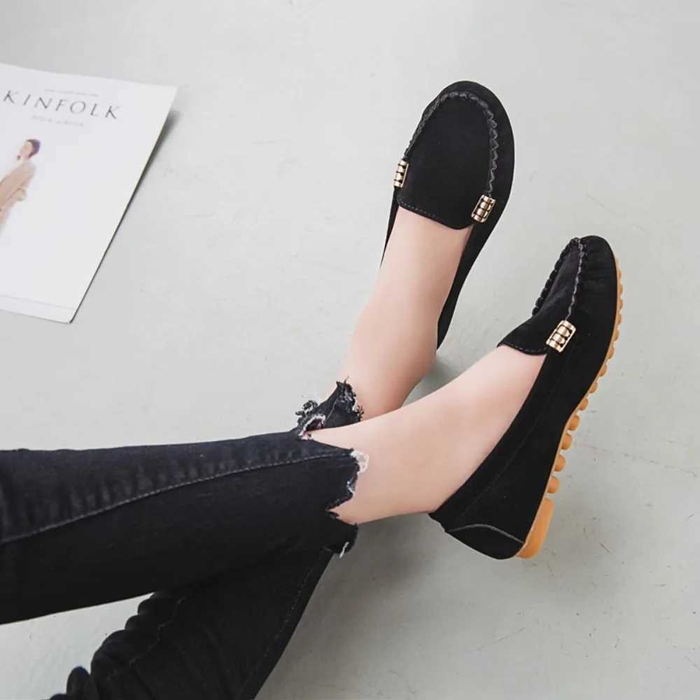new Women Shoes 2024 Spring Autumn Zapatos Mujer Women Casual Flat Shoes Slips Round Toe Denim Flat Loafer Plus Size Jeans Shoes XJ250614