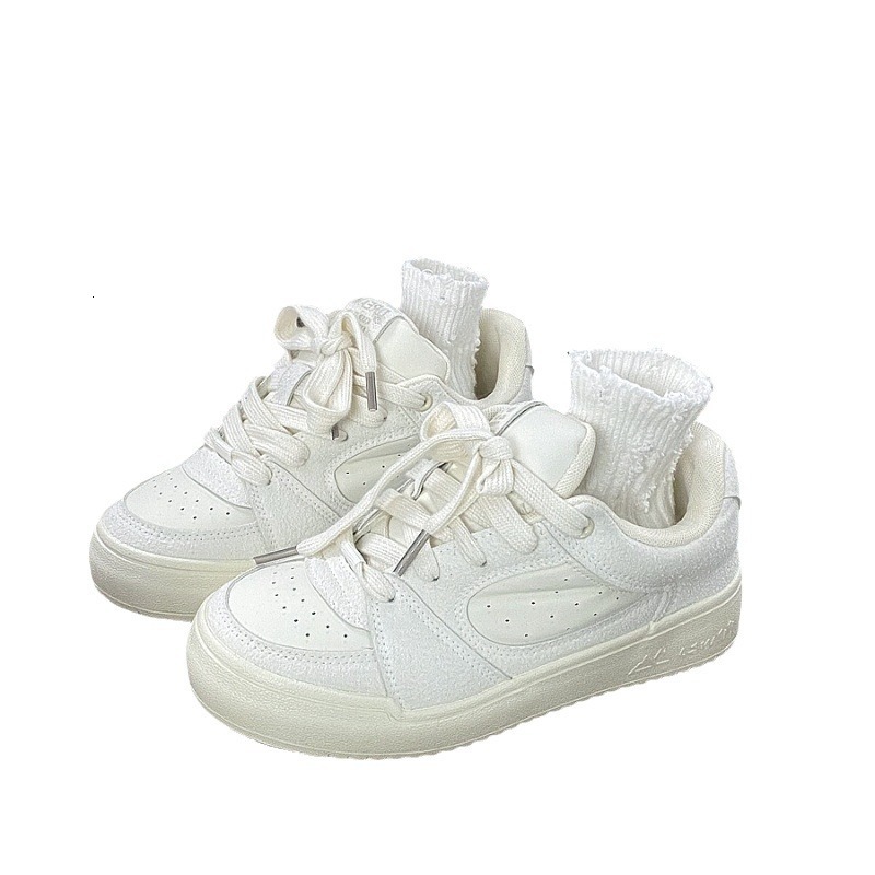 Ddmysports Niche Ice Blue Skate Shoes For Women Versatile Spring New Flat Sports Casual Loafers Outdoor Shoes