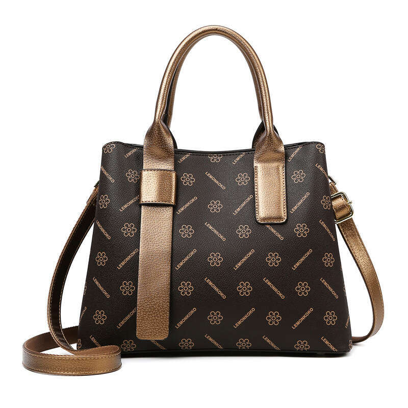 Handbag New Style High-End Vintage Floral Large Capacity Tote Single Shoulder Crossbody Bag For Women