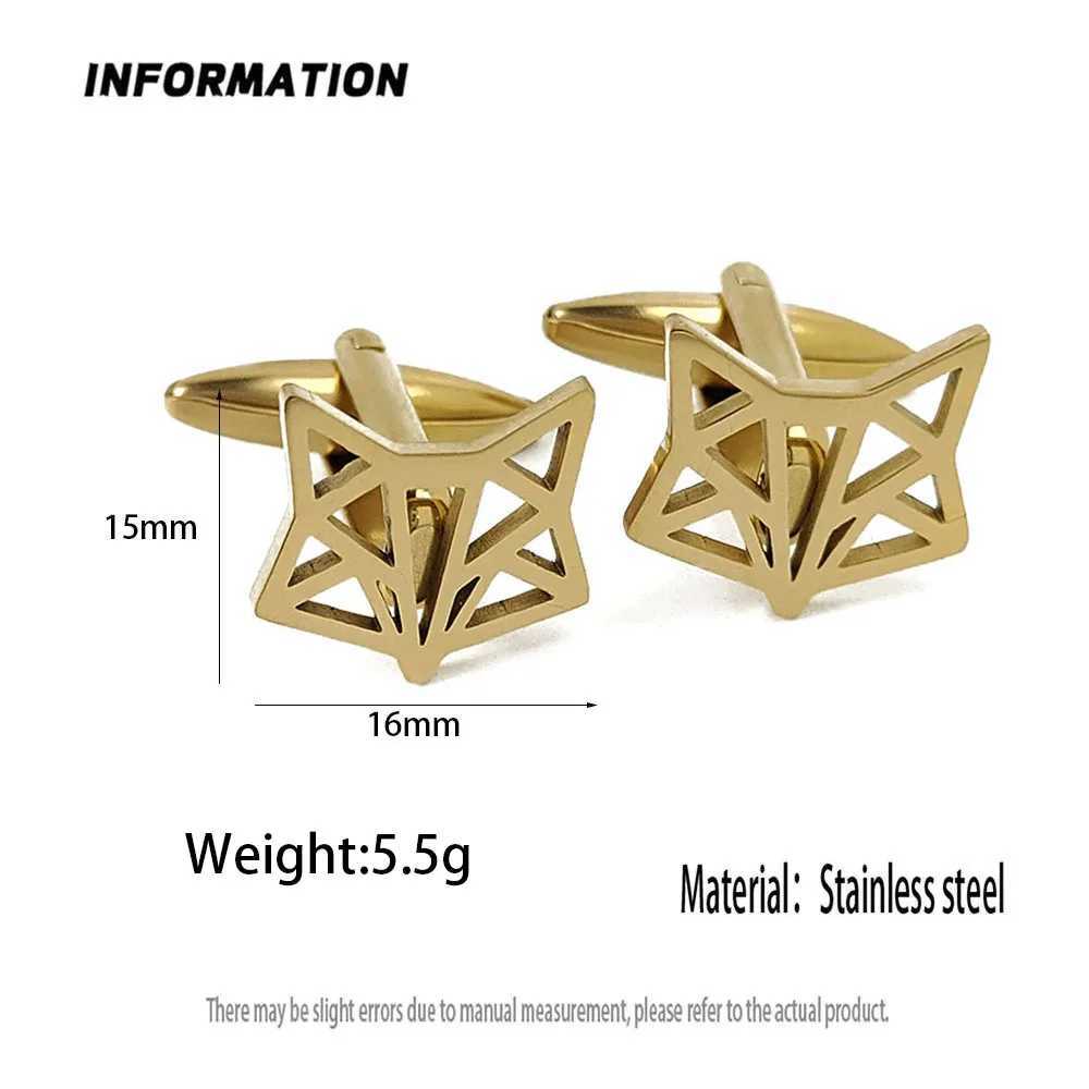 A pair of gold-plated cufflinks black mens cufflink shirt buttons mens suit accESSory set exquisite suit giftsXJ250614