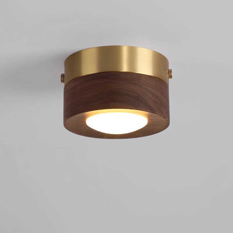 corridor lamp Walnut ceiling lights ash wood led lights for room living room Spotlights Porch light home decor lighting XJ2500613