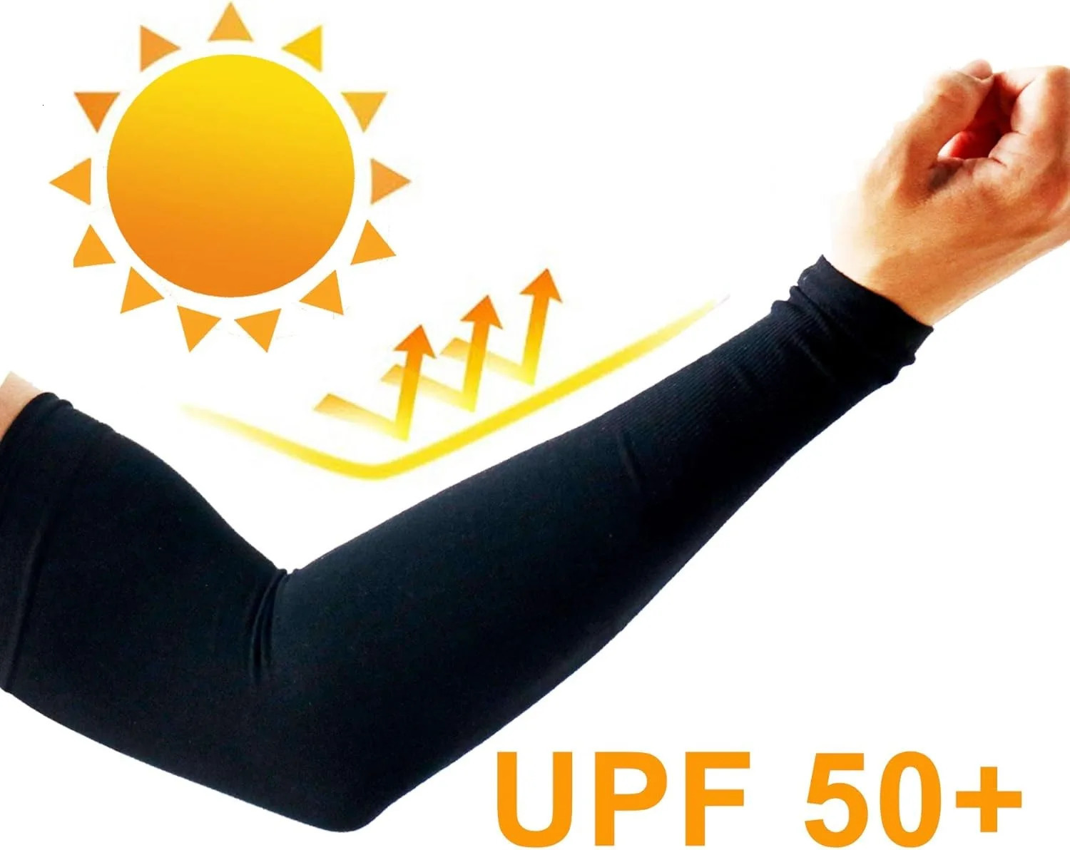 2 Pairs UV Protection Cooling Arm Sleeves for Men and Women UPF 50 Sun Sleeve 250610
