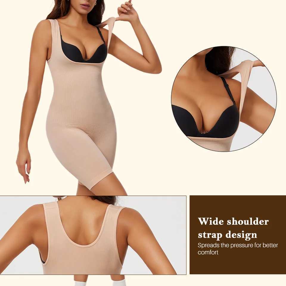 Womens One-Piece Tight Buttocks Control Lifting Shaping Shapewear Bodysuit Device High Waist Training Tight Fitting Clothing XJ250614