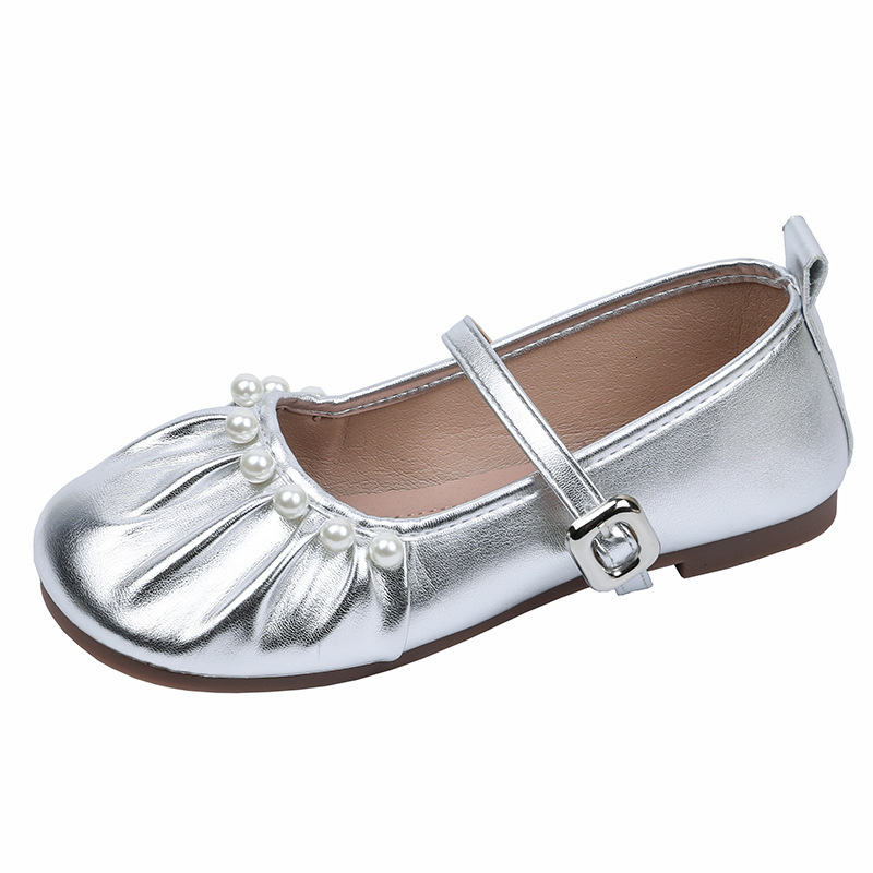 Ddmyoutdoor French Style Mary Jane For Women Autumn New Pearl Fairy Evening Wind Large Size Soft Sole Ballet Grandma Shoes Outdoor Shoes