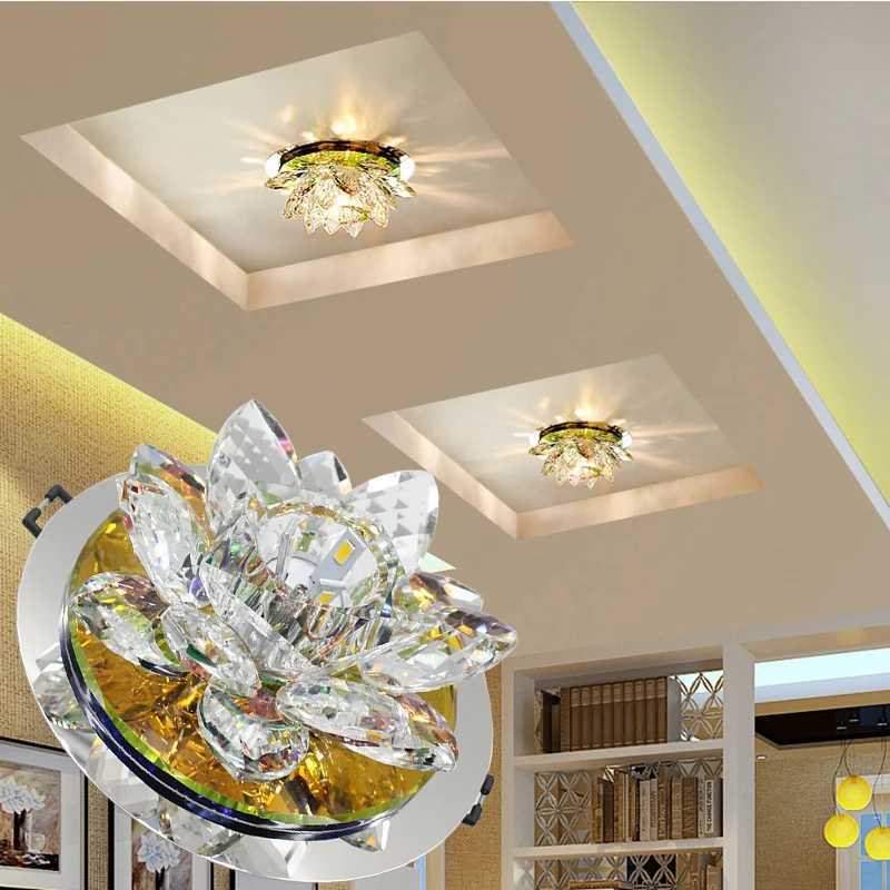 Modern LED Ceiling Lights Home Lighting LED Crystal Ceiling Light Ceiling Lamps for Living Room Lustre Crystal Dimming LampXJ2500613