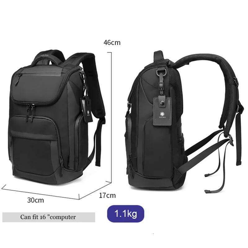 OZUKO Business Laptop Unisex Scratch Resistance Sports Casual Backpack Outdoor Waterproof Travel Bags Mochila