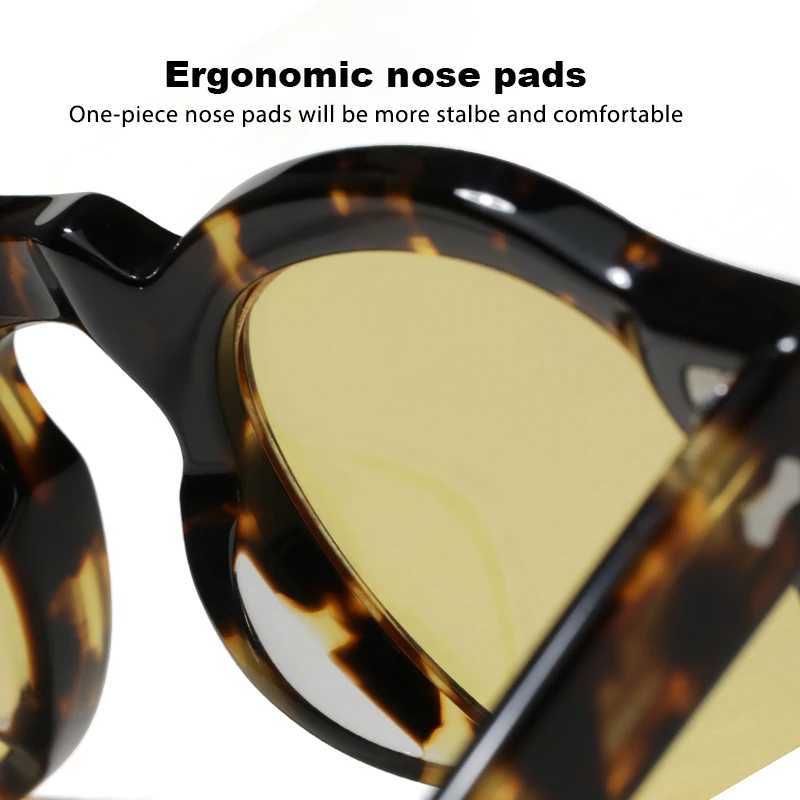 Handmade Durable Luxury Round Acetate Sunglasses Men Women Fashion Design Sunglasses outdoor UV400 Protection Customization Z250614