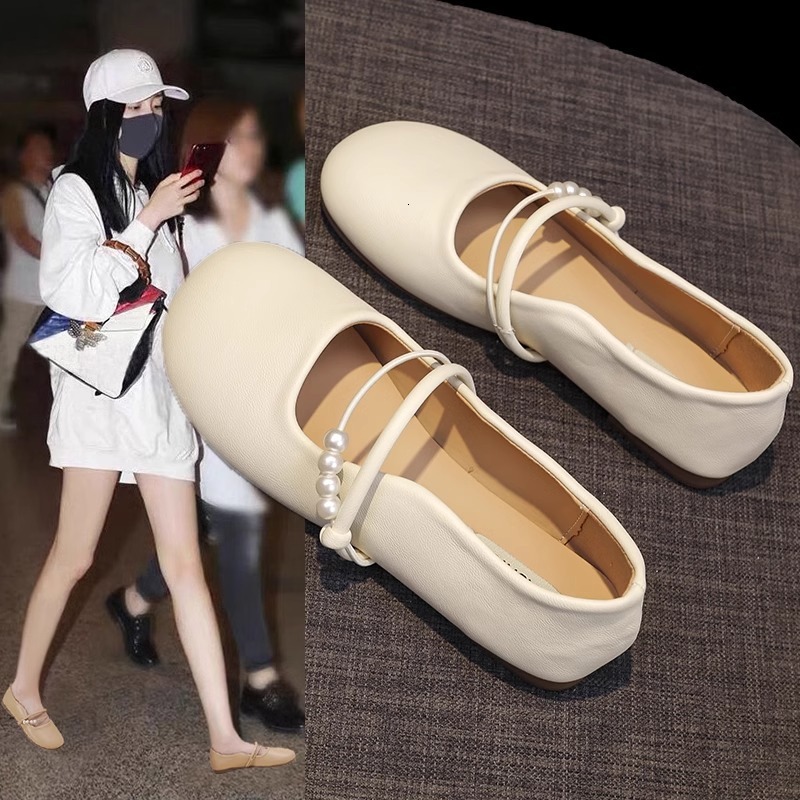 Ddmysports Women S Single New Spring Summer Fairy Style Gentle Soft Sole Flat Shoes Shallow Mouth Versatile Loafers For Outdoor Shoes