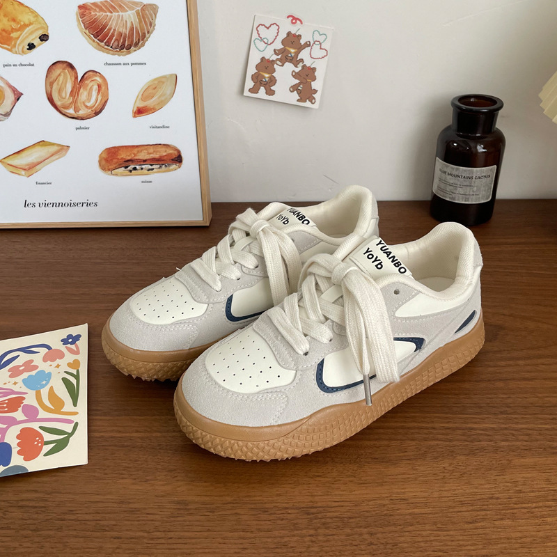 Ddmysports Street Style Skate For Women Autumn New Versatile Student Niche Thick Soled Casual Sports Training Shoes Outdoor Shoes