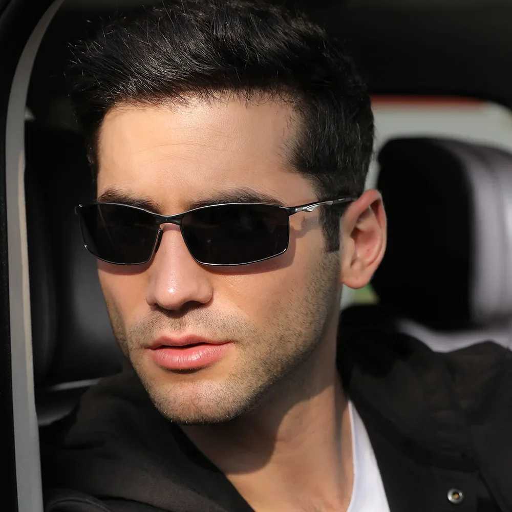 Aoron Polarized Sunglasses Mens/Women Driving Mirror Sun Glasses Metal Frame Goggles UV400 Anti-Glare Sunglasses Wholesale Z250614