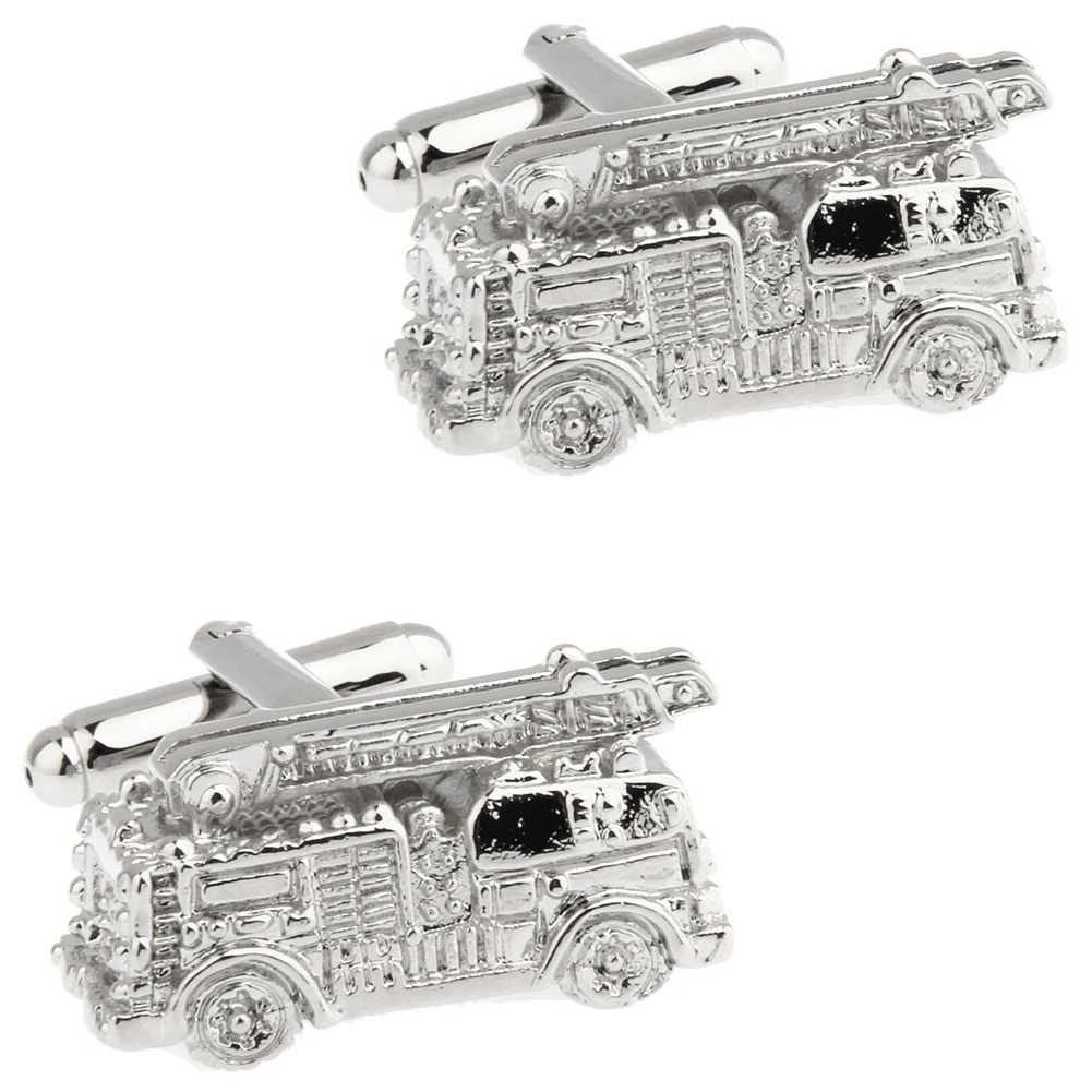 4 Styles TZG Classical Cufflink Mens Cuff Link Train Tank Tractor Truck 1 Pair Shipping XJ250614