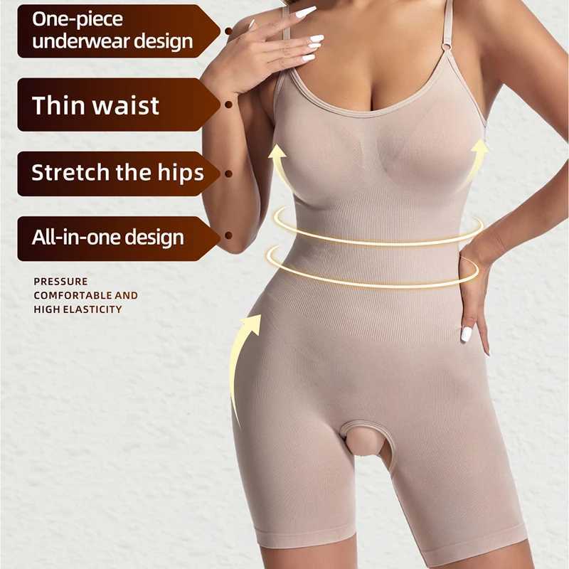 Bodysuit Shapewear Women Open Crotch Tummy Control Full Body Shaper Seamless Slimming Sheath Butt Lifter Abdomen Shapers Corset XJ250614