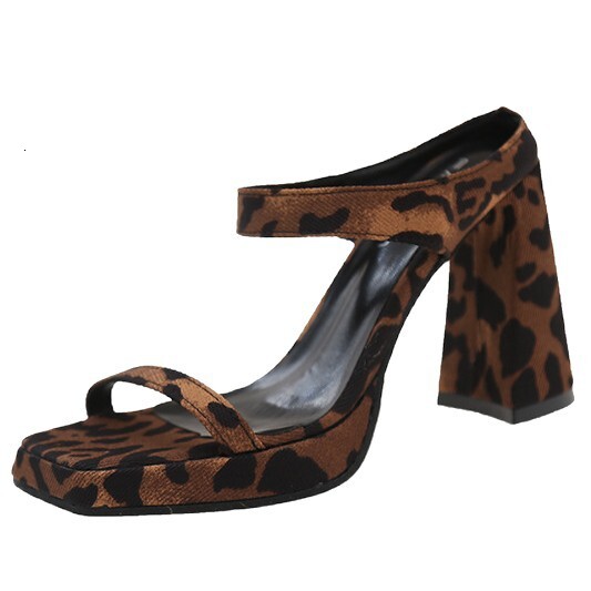 Ddmyoutdoor Platform Waterproof Thick Versatile Summer Fairy Style Open Sandals Square Toe Women S Shoes One Strap High Heel Slippers Outdoor Shoes