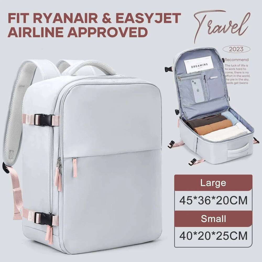 Likros Cabin Ryanair 40X20x25 Easyjet 45X36x20 Backpack For Women, Laptop Travel Backpacks Airline Approved Hand Lage Bag