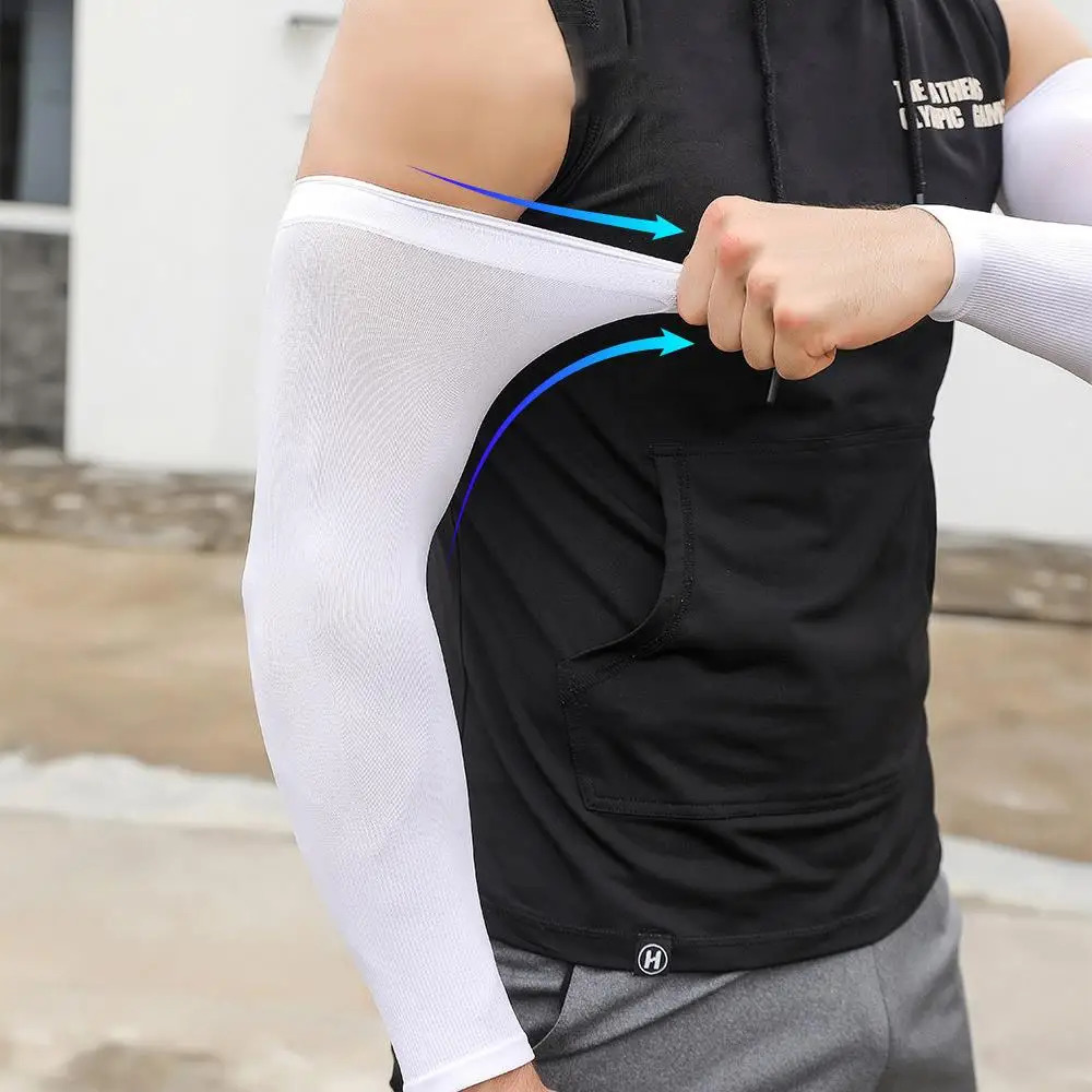 Cycling Arm Outdoor Summer Sunscreen Sleeves Useful Ice Silk Sleeve Sun Protection Cuffs Breathable Items Cool Simple Arm Covers 250610