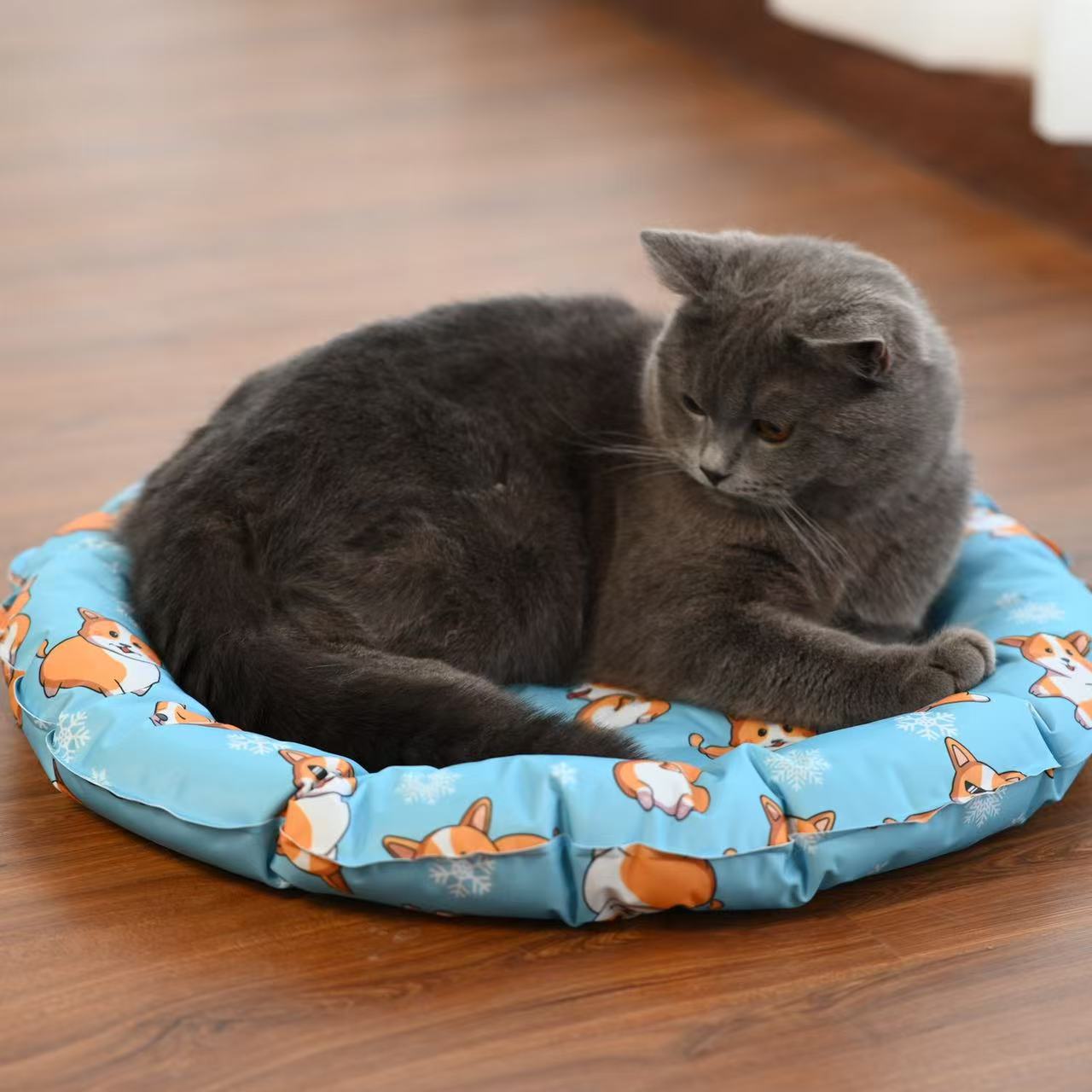 Cooling Pet Bed with Ice Pad: Summer Cool Mat for Dogs Cats, Anti-Bite and Dirt-Resistant, Washable Free shipping